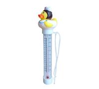 Thermomètre de Piscine Flottant - Indicateur de Température de l’Eau Canard en Caoutchouc, Thermomètre de Bain Flottant avec Corde, Mesures Précises pour Bains à Remous & Piscines, ThermomètreFlottant