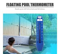 Thermomètre de Piscine Flottant, lectures précises de la température pour piscines, spas, étangs à Poissons, Bleu PP décontracté 17cm