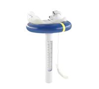 Thermomètre de piscine flottant - Ours polaire - Facile à lire - Avec corde incassable - Convient pour la piscine
