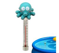 Thermomètre De Piscine Flottant - Thermomètre De Piscine En Forme D'animal De Dessin Animé | Ther-momètre De Pis-cine Flottant Facile À Lire Avec Corde Pour Intérieur Et Extérieur (Poulpe)