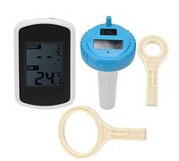 Thermomètre de piscine numérique à énergie solaire avec écran LCD flottant sans fil pour piscine, jacuzzi, source chaude et aquarium