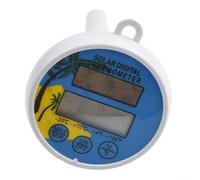 Thermomètre de piscine numérique flottant avec capacité de charge solaire pour surveillance de la température de l'eau extérieure et intérieure dans les piscines, spas et étangs