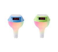 Thermomètre de piscine solaire flottant avec lumière RGB et moniteur de température pour spa et