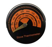 Thermomètre de poêle bimétallique, design magnétique, convient pour poêles, chauffages de terrasse, tuyaux de cheminée