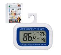 Thermomètre de réfrigérateur - ABS, affichage numérique LCD magnétique MAX MIN Record précis | Jauge de de la température facile à lire, pour réfrigérateur, congélateur, cuisine, stockage