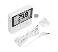 Thermomètre de réfrigérateur avec capteur externe, compteur de température numérique pour réfrigérateur avec alarme haute-basse pour la sécurité alimentaire
