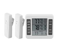 Thermomètre de réfrigérateur d'alarme sonore audible numérique avec affichage min / max du capteur 2PCS-CHE
