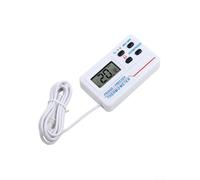 Thermomètre de réfrigérateur numérique -50 °C à 70 °C avec capteur de stockage au froid avec écran LCD, alarmes hautes/basses et sonde externe pour congélateur et aquarium