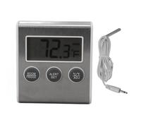 Thermomètre de réfrigérateur numérique avec alarme et fonction mémoire, petit thermomètre de congélateur avec aimant pour laboratoire, blanc
