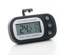 Thermomètre de refroidissement numérique pour réfrigérateur avec grand écran LCD, large plage de température de -20 °C à 50 °C, interrupteur °C/°F flexible, capteur électronique fiable pour un