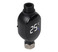 Thermomètre de robinet étanche à affichage numérique intelligent - 1 thermomètre à eau LED avec indicateur de code couleur pour la sécurité du bain, mesure 0 à 99 °C, pour une utilisation pour bébé et