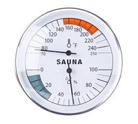 Thermomètre de Sauna, 2 en 1 Thermomètre de Sauna Fahrenheit et Hygromètre Support Mural pour Sauna Moniteur de Température d'Humidité Intérieure Infrarouge Sauna à Vapeur Accessoires