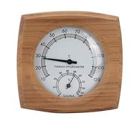 Thermomètre de Sauna, hygromètre d'intérieur en Bois 2-en-1 Thermomètre Hygromètre Hammam Accessoires pour Sauna,hygromètre pour Sauna Cheveu synthétique Cadre en Bois Massif