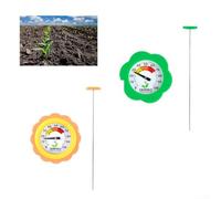 Thermomètre de sol avec sonde en acier inoxydable 304 pour évaluer la température du sol dans les zones de croissance et les zones de décomposition du compost (jaune)