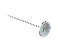 Thermomètre de sol en acier inoxydable, jauge de température du sol de jardin, thermomètre de compost sonde 200 mm de long pour une mesure précise (vers de terre)