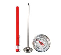 Thermomètre de sol en acier inoxydable - Mesure précise de la température de l'antioxydant | Fournitures de jardinage compost pour jardins patios