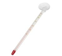 Thermomètre de verre avec ventouse Aqua Della 0 - 42 °C Blanc 17,5x7,5x2 cm