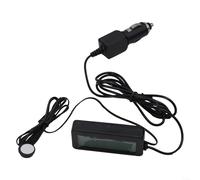 Thermomètre de voiture 12 V LCD intérieur/extérieur - Rétroéclairé pour mini affichage - Thermomètre pour tableau de bord et camionnettes (rouge)