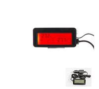 Thermomètre de voiture à écran numérique LCD avec câble de 1,5 m - Fonctionne avec câble de 1,5 m - Véhicules pour maisons, bureaux, ateliers, hygromètre, thermomètres météorologiques