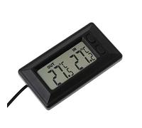 Thermomètre de voiture à l'intérieur extérieur LCD compteur de température à affichage numérique avec câble de 1,5 m, thermomètre pour voiture intérieure extérieure