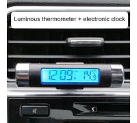 Thermomètre de voiture en forme de marche Affichage LCD Clip d'aération sur LED Numérique