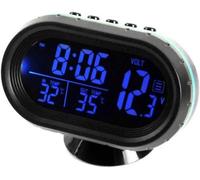 Thermomètre de Voiture Horloge Électronique Numérique Véhicules Automatiques Jauge de Voltmètre à Double Température