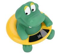Thermomètre d'eau de bain pour bébé compact, thermomètre de temps pour bébé, pour bébé(Crocodile vert)