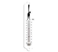 thermometre deco metal emaille dubout chat 3eme œil