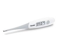 Beurer Thermomètre numérique flexible étanche FT 13 avec avertissement visuel et sonore de fièvre, mesure pratique de la fièvre pour bébés, enfants et adultes, blanc, lot de 1