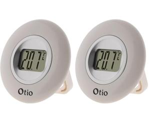 Thermomètre digital intérieur - Blanc - Otio (Lot de 2)