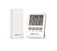 SCS Sentinel Thermomètre digital intérieur/extérieur HCN0062 DigiThermo – Portée 60 m 433 MHz Blanc