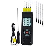 Thermomètre Digital Thermocouple canaux 4, Thermomètre Numérique De Type K Thermomètre Avec Rétroéclairage LCD