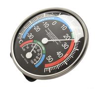 Thermomètre d'intérieur Fahrenheit Celsius avec mesure de l'humidité et balance sèche humide pour une surveillance précise du climat domestique (101B Noir)