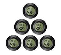 Thermomètre d'intérieur numérique - Mini hygromètre - Écran LCD numérique - Pour intérieur et extérieur - Humidimètre pour humidificateur, cave, chambre de bébé - Fahrenheit ou Celsius (6)