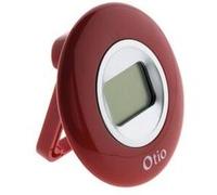 Thermomètre d'intérieur bordeaux écran LCD - Otio