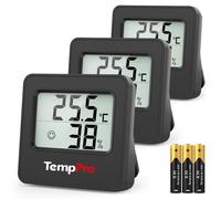 Thermomètre d'intérieur TempPro TP157, thermomètre d'ambiance, lot de 3 | Hygromètre avec indicateur de confort pour serre, chambre de bébé et bureau (anciennement ThermoPro)