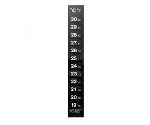 Thermomètre - Dohse Klebethermometer SB - autocollant - pour aquarium et terrarium - noir