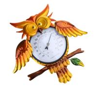 Thermomètre durable, en forme de chouette, test de température, affichage clair de la température, idéal pour l'extérieur, dans votre jardin ou votre cour, thermomètre d'extérieur durable et résistant