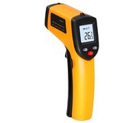 Thermomètre électronique, mesure de température sans contact, plage de mesure -50°C-400°C, adapté à de multiples scénarios, jaune