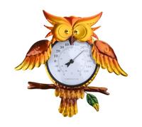 Thermomètre en forme de hibou - Affichage clair de la température - Idéal pour une utilisation en extérieur dans votre jardin ou cour