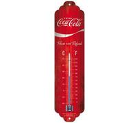Thermomètre En Métal Pub 28 X 6.5 Cm Coca Cola Logo Rouge Multicolore