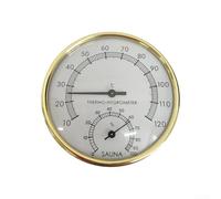 Thermomètre et hygromètre de sauna : moniteur précis de température et d'humidité pour hammam, bains publics et saunas, appareil mural ABS et PC