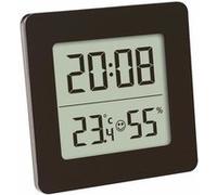 TFA Dostmann Thermo-hygromètre numérique, 30.5038.01, pour le contrôle du climat intérieur, température intérieure et humidité de l'air, noir