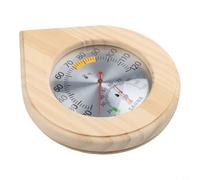 Thermomètre et hygromètre en bois pour mesurer les conditions environnementales du sauna y compris la température et les niveaux d'humidité relative