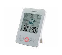 : Thermomètre et hygromètre numérique avec alarme moisissure - coloris blanc