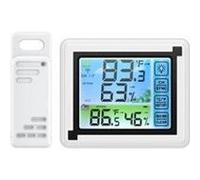 Thermomètre et hygromètre numérique électronique sans fil avec 1 capteur pour l'intérieur et l'extérieur