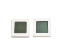 Thermomètre et hygromètre numérique intérieur/extérieur avec plage de -20 °C à 60 °C, précision ± 1 °C, humidité RH de 10 à 99 %, magnétique/murale/table (blanc)