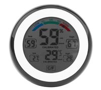 Thermomètre et hygromètre numérique LCD créatif, 1 pièce, humidité électronique (noir)