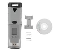 Thermomètre et hygromètre portable de la taille d'un stylo ABS de qualité supérieure, mesureur de température et d'humidité USB avec alarme LED pour la surveillance intérieure et