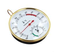Thermomètre et hygromètre pour sauna avec mouvement mécanique et sans composants électroniques pour la surveillance de l'entretien dans les zones de vapeur et de chaleur sèche (1 pièce)